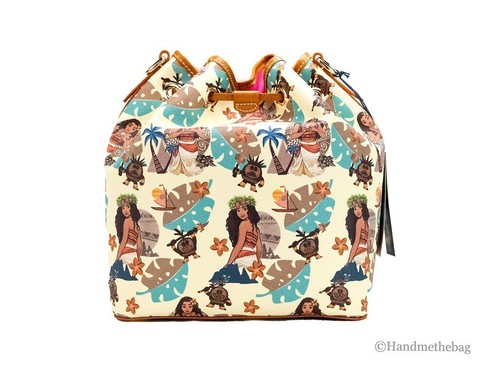Dooney & Bourke Disney Medium Moana Coated Cotton Bucket Crossbody Bag Purse - 第 3/7 張圖片