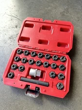 22PCS Wheel Lock Nut Socket Keys 4 VW VAG Volkswagen Anti-Theft Lug Nut Removal