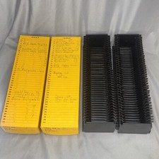Lot of 2 Kodak Cavalcade No 1 Slide Trays - Capacity: 40 2x2 Cardboard Slides