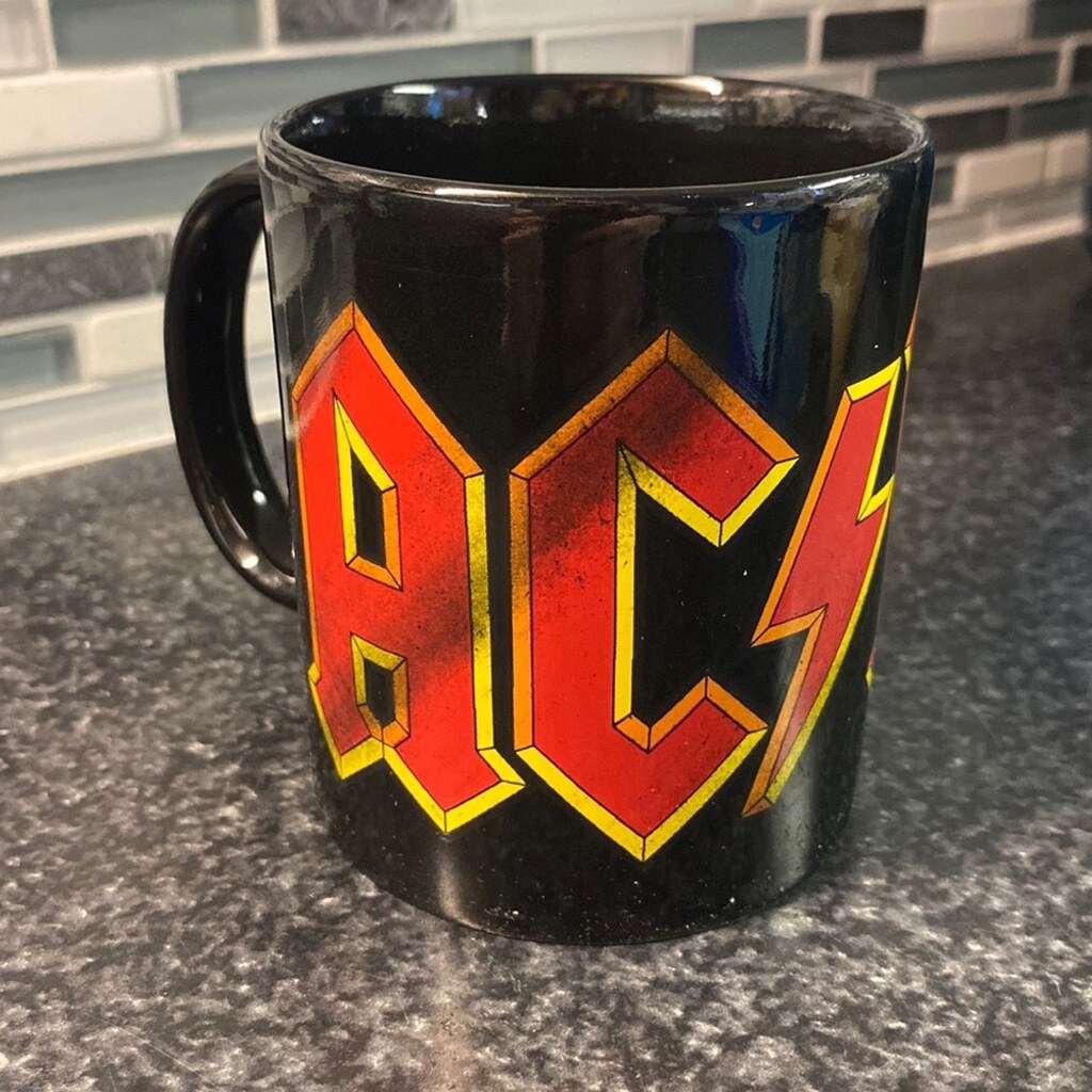 ACDC Band Heavy Metal Rock Black AC/DC Fan Ceramic Coffee Mug Tea Cup Fandom