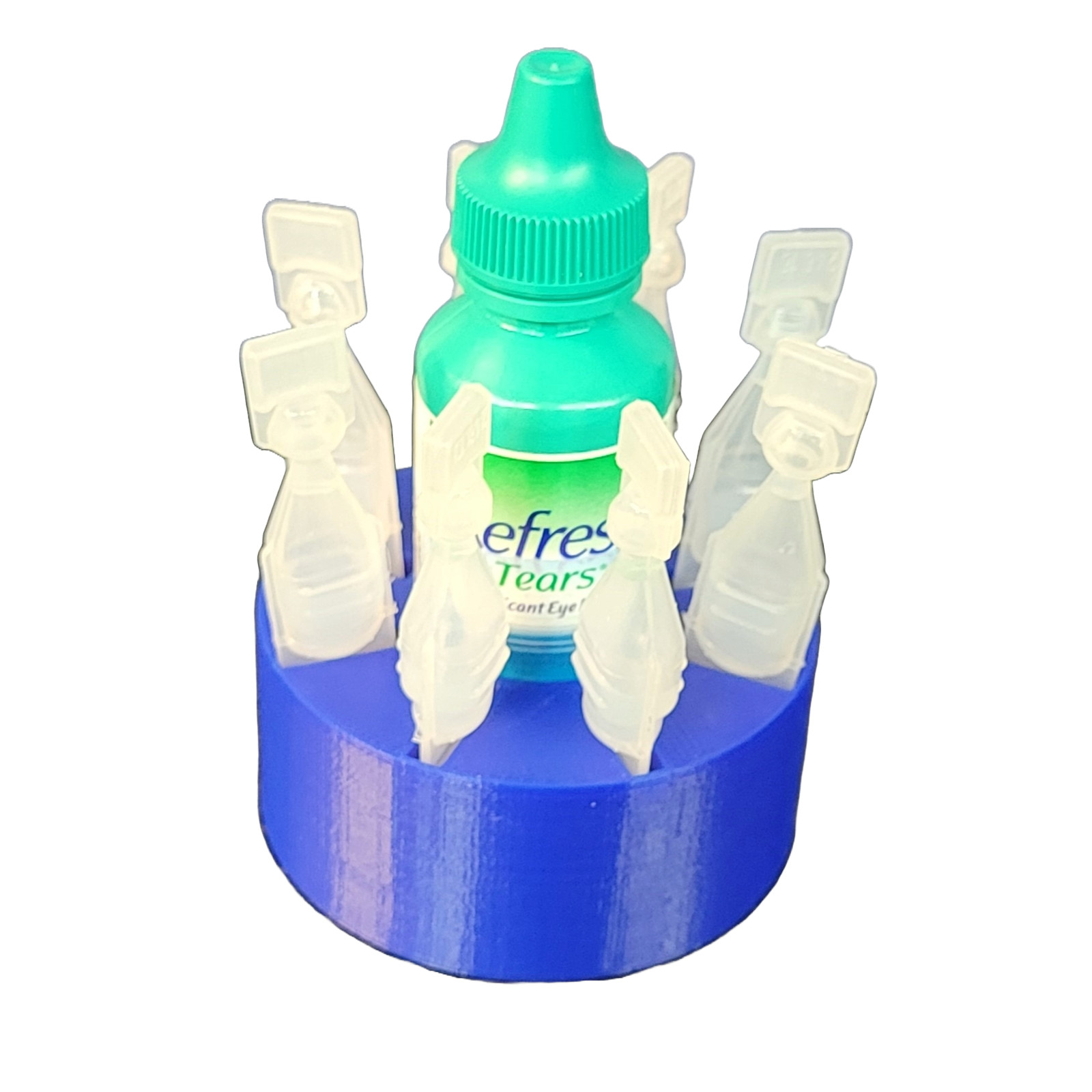 Holder - Organizes 8 Single-use Disposable Vials & 1 Eye Dro