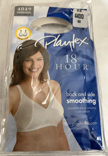 PLAYTEX 44DD Women Bra 4049 Nude 18 Hour Seamless Smoothing Wire Free Bra