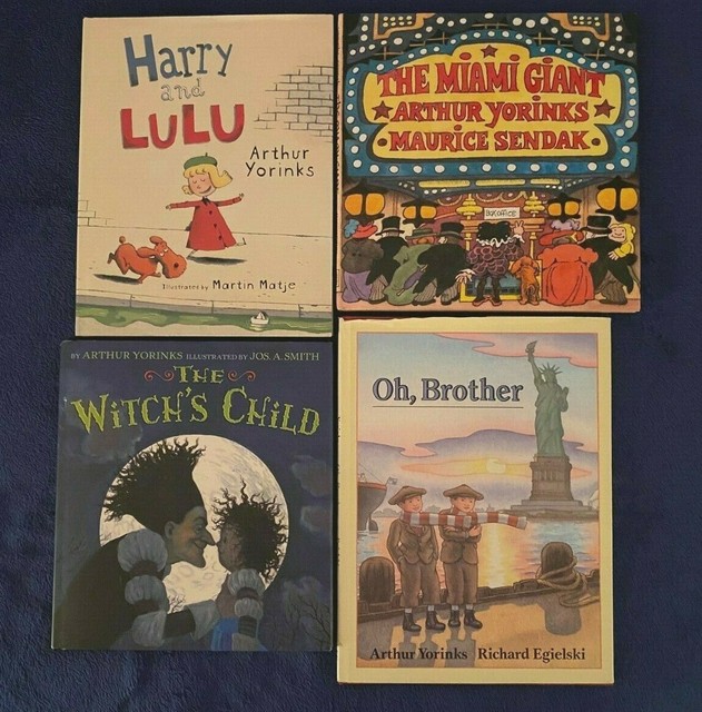 4 Lot Children's Picture Books by Arthur Yorinks Harry and Lulu Witch