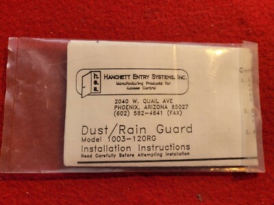 Hanchett Entry Systems Dust/Rain Guard 1003-120RG
