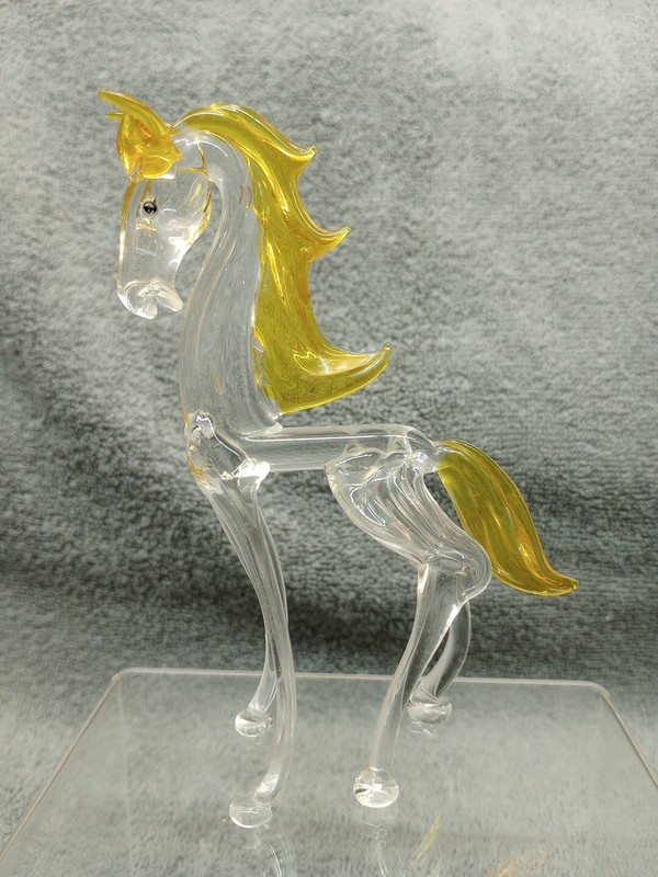 Blown Glass Horse Figurine