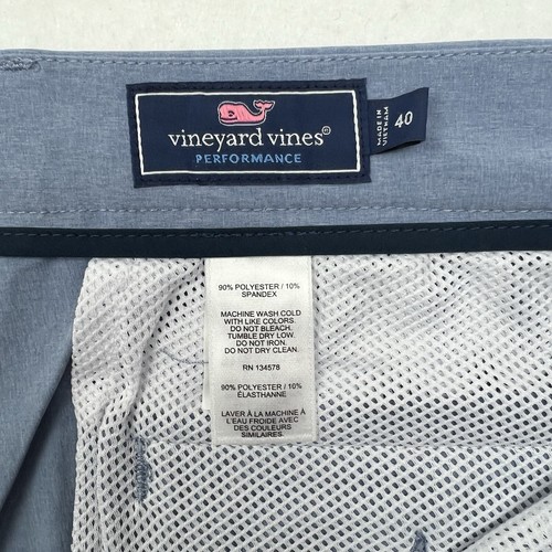 Vineyard Vines Performance Breaker Shorts blau Stretch Taschen Freizeit Golf 40 - Bild 4 von 11