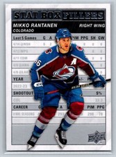 2023-24 Upper Deck #SB-18 Mikko Rantanen Colorado Avalanche Stat Box Fillers