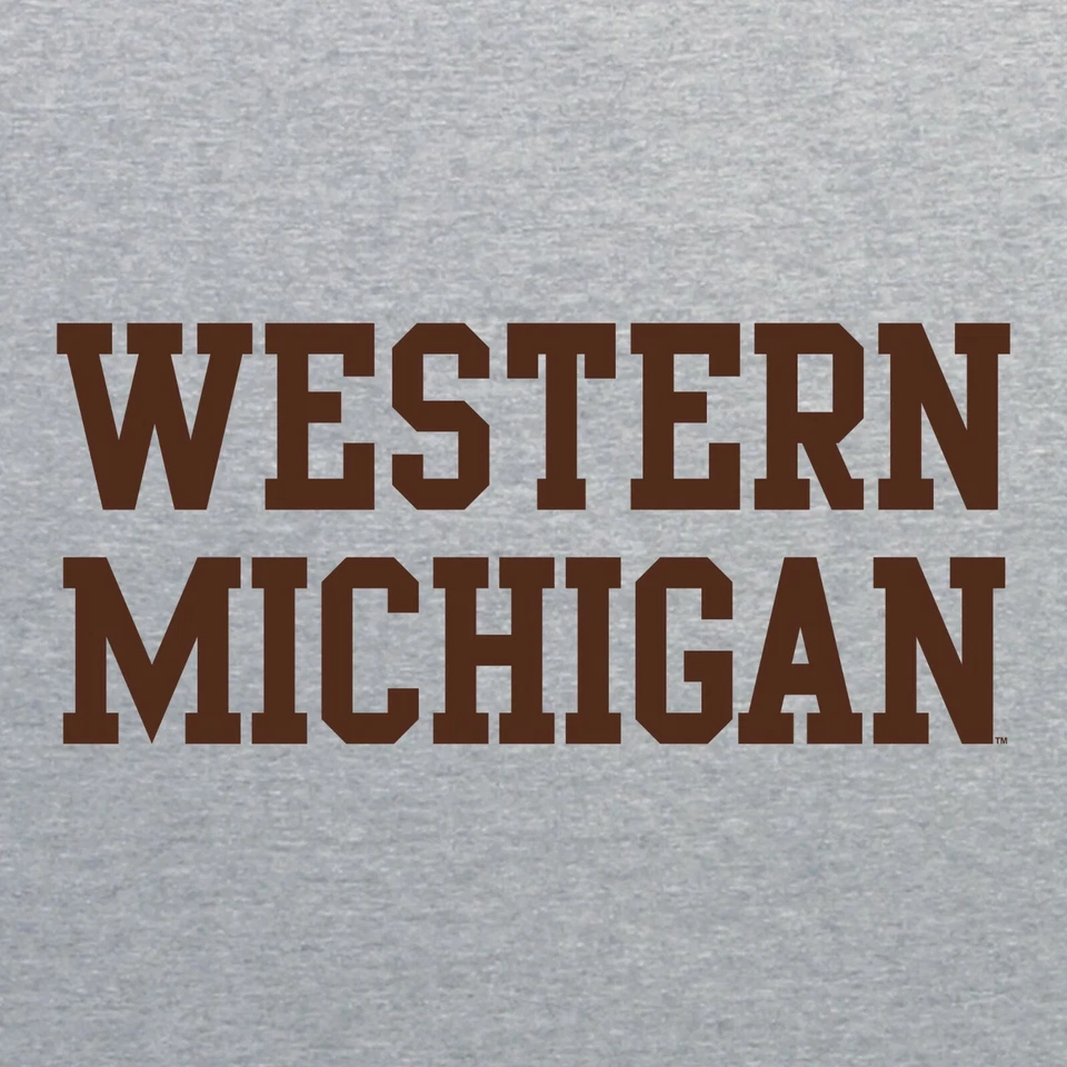 Western Michigan Broncos Basic Block Crewneck Sweatshirt - Sport Grey - Image 2 of 4