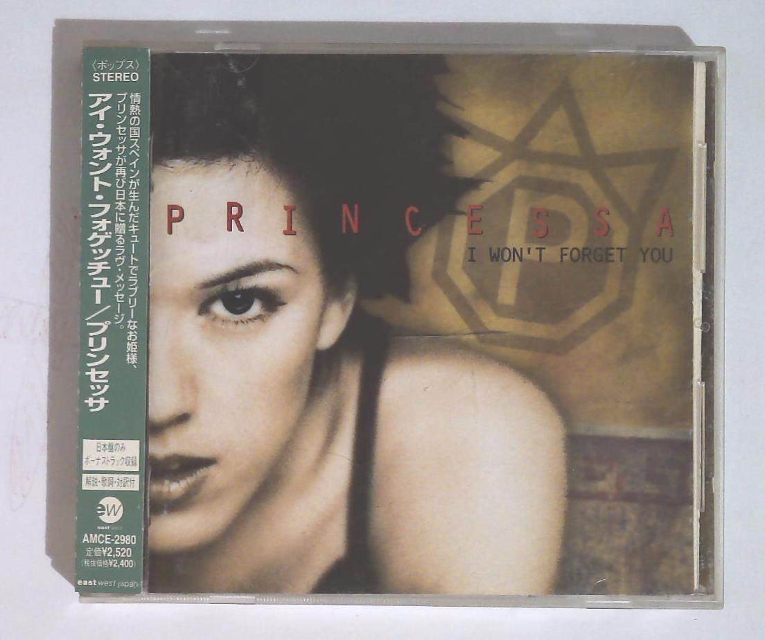 Princessa – I Won't Forget You AMCE-2980 JAPAN CD OBI