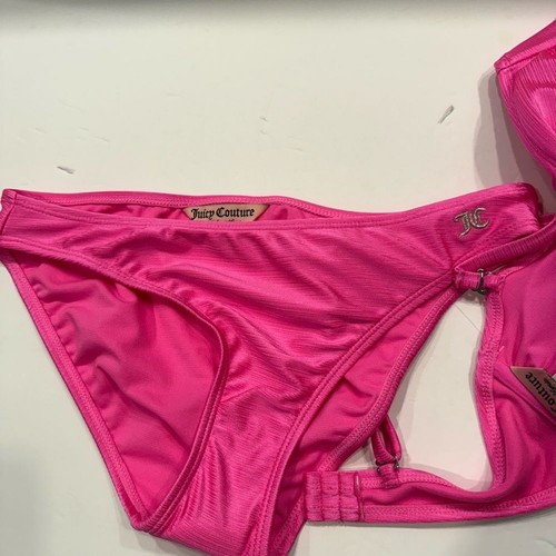Juicy Couture Heart Ring Bandeau Bikini Set MAGE Size M NWT - Picture 4 of 14