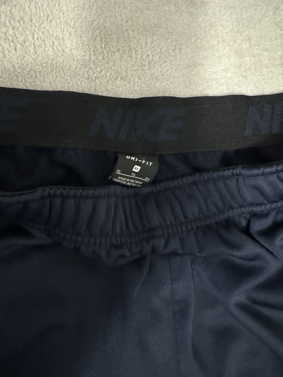 Nike Mens Size XL Sweatpants Dri Fit Pants Navy Blue No String