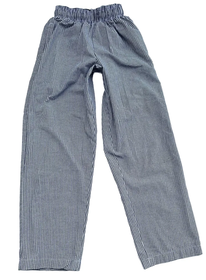 Chef Works Unisex S Essential Baggy Fly Chef Pants Black/White Classic Checker - Image 2 of 4