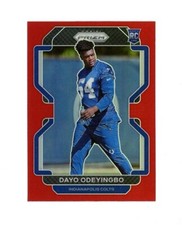 RARE 2021 Prizm RED REFRACTOR SSP ROOKIE DAYO ODEYINGBO RC! INDY COLTS STAR
