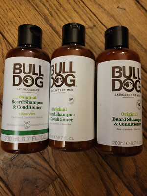3X Bulldog Original Beard Shampoo & Conditioner Men 200mL 6.7oz