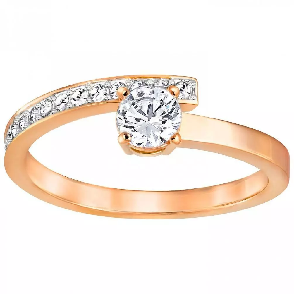 Swarovski Fresh Ring Small White Rose gold tone plated eBay