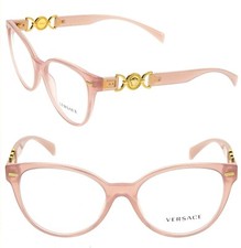 VERSACE Medusa logo Buckle VE3334 Pink Gold Eyeglass 3334 Optical Frame 53mm