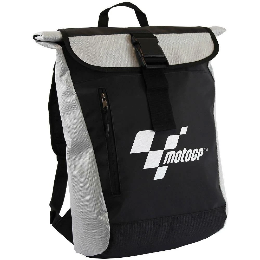 MotoGP Roll Top Waterproof Motorcycle Backpack Motorbike Scooter Backpack  Black | eBay