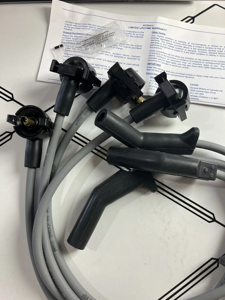 AC Delco Spark Plug Wire Set 16-814V GM# 12487142 NOS - Image 3 of 4