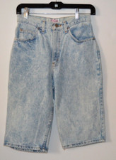 Vintage Dirty Dancing Acid Wash Denim Shorts Size 7-8 Waist 25-26"