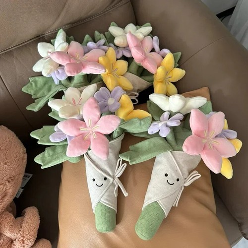 Jelly Cat Bouquet Puppe Mädchen Geschenk Valentinstag Hochzeit Handheld Blumen- - Bild 12 von 15