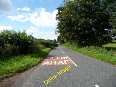 Photo 6x4 Slow / araf as you drive into Llantrisant Llanllowell Looking  c2013