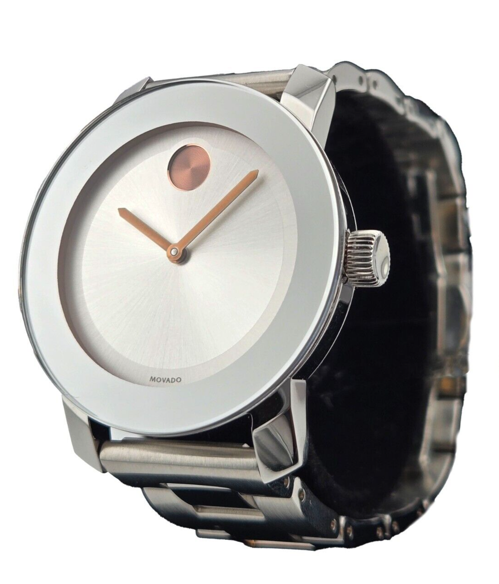 Movado Bold Silver Dial Stainless Steel Women display picture 1