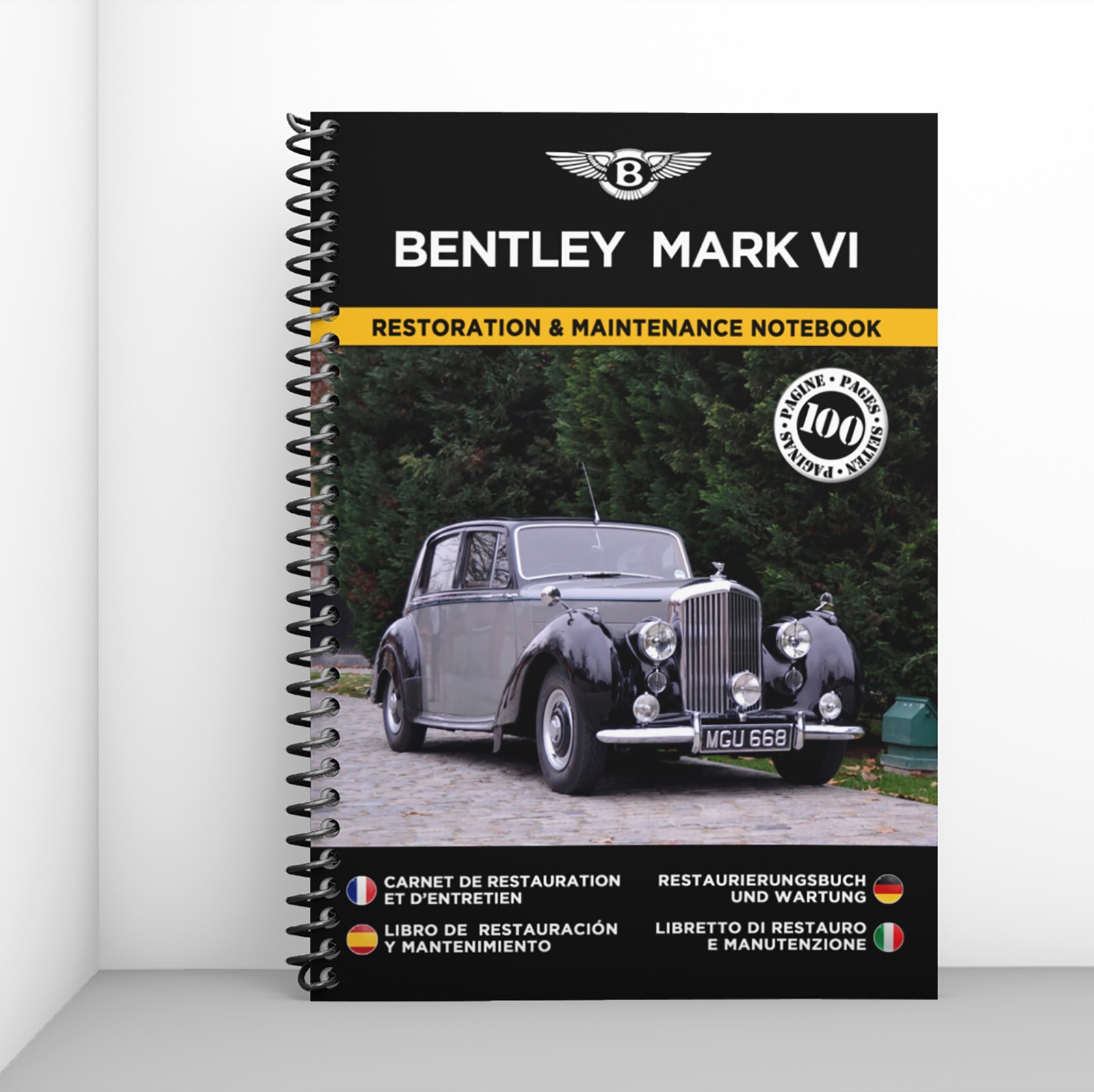 Bentley Mark VI carnet de restauration livre suivi historique voiture ancienne