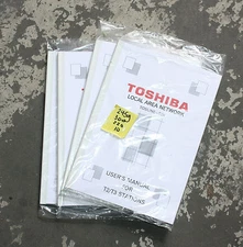 Toshiba Local Area Network Tosline-S20 User Manual For T2/T3 Stations