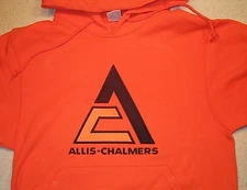 Allis Chalmers Triangle Full Front Pullover/Hooded Pullover Sweatshirt 4 colors