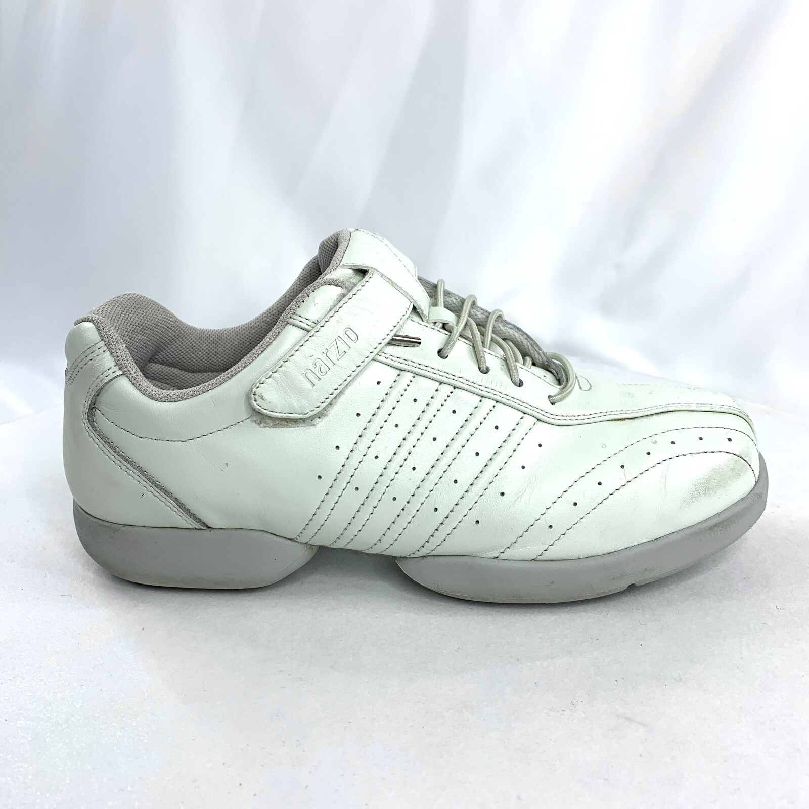 SAOLA Scarpa da passeggio Narzio Hi uomo taglia 9 pelle bianca comoda suola spaccata flessibile