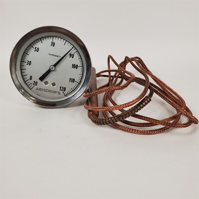 -20-120 Degrees Fahrenheit Thermometer w/Capillary Tube Electro Impulse B21561
