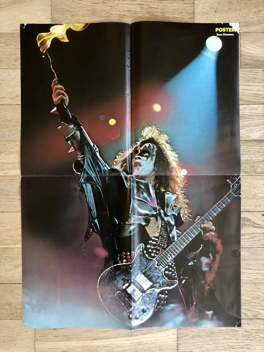 1976 KISS GENE SIMMONS POSTER Swedish Music Magazine 1970s Rare Vintage |  eBay