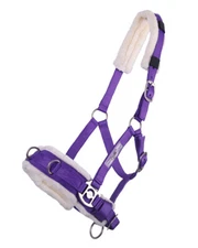 QHP lunging cavesson Passion Flower Purple Pony QHP