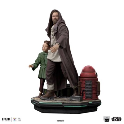 IRON STUDIOS STAR WARS OBI-WAN AND YOUNG LEIA  SCALE 1/10 DLX