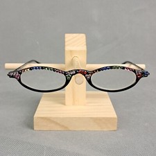 Jimmy Crystal GL315 Eyeglasses Frame 42 15 130mm Cat Eye Swarovski Crystals