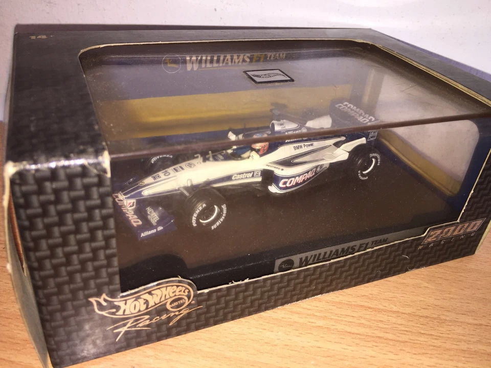 Hot Wheels 1:43 F1 WILLIAMS FW22 Jenson BUTTON in Metallo MIB, 2000 - Immagine 2 di 3