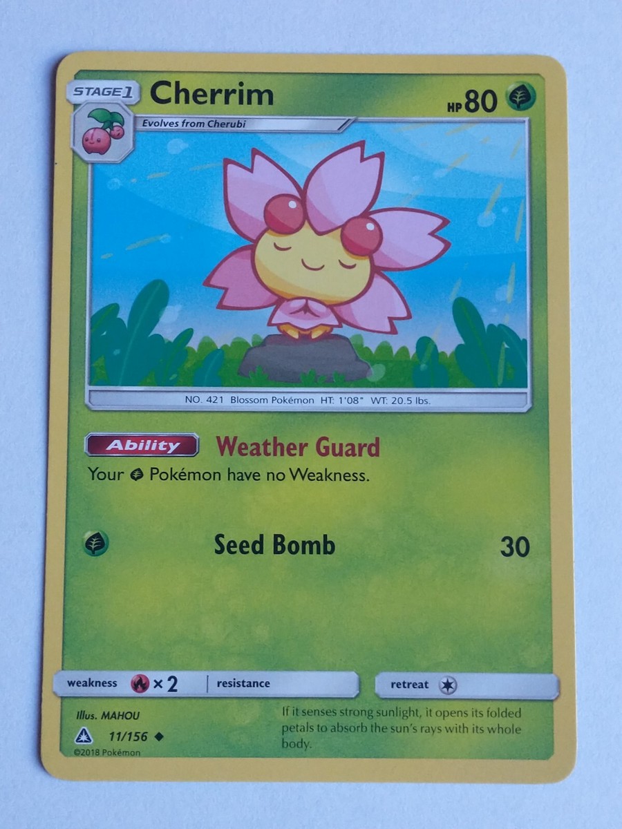 Pokmon TCG Cherrim Sun & Moon: Ultra Prism 011/156 Regular Uncommon