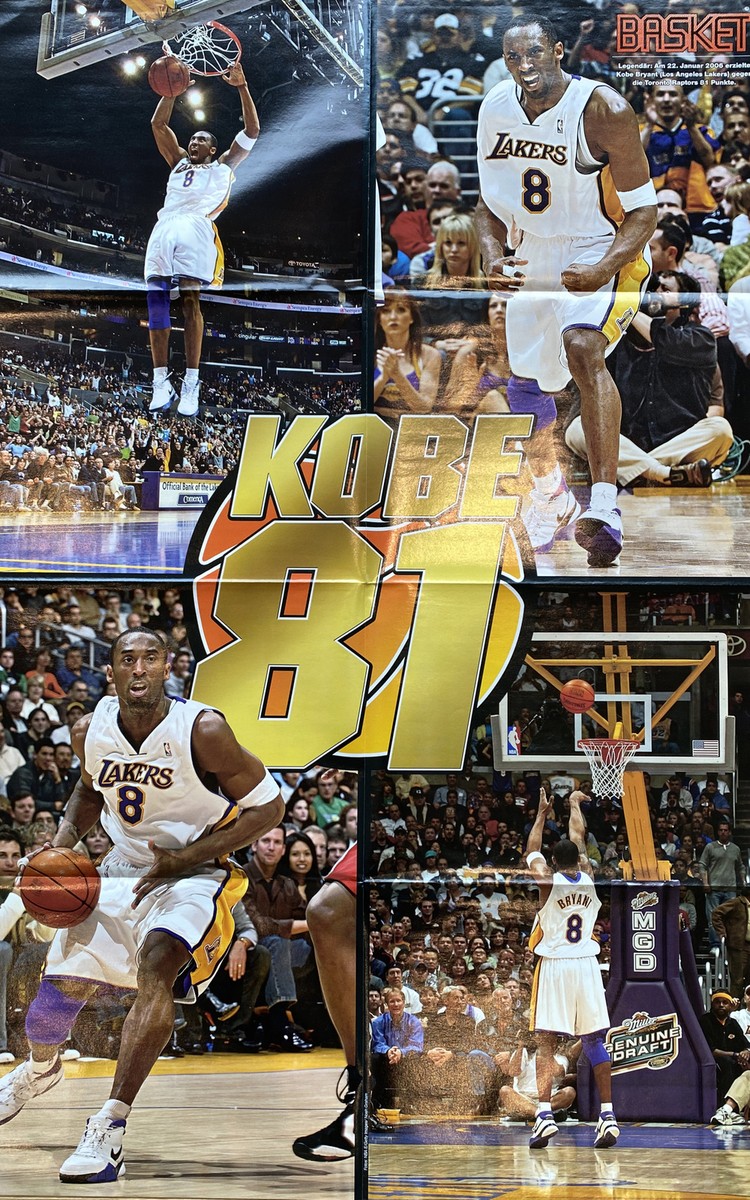 Kobe Bryant 81 points Lakers poster LeBron NBA jersey Air Jordan