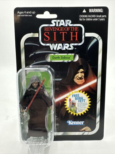 Figurine Kenner Star Wars Revenge of the Sith Dark Sidious 2011 VC12 scellée MOC - Photo 1 sur 6