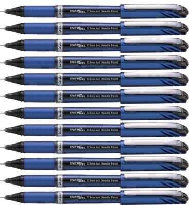 Pentel Energel Plus 12 Penne: Scrittura Fluida E Veloce, Punta 0,5mm, Confezione Conveniente Per Ufficio E Scuola - 2