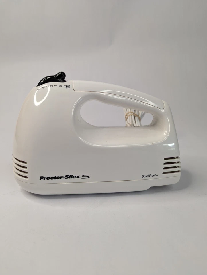Mezclador de mano Proctor Silex 62509RY 5 velocidades blanco 100 vatios duradero fácil mezclador Foto 3 de 4