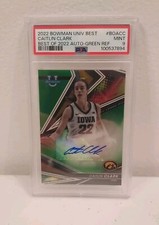 22-23~Bowman University Best~ Autograph~Grn Refractor BOA-CC Caitlin Clark~49/99