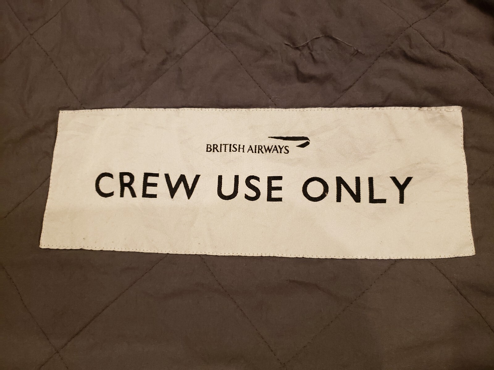 New British Airways Blanket Crew 1st Class Double Layer Sleeping Bag