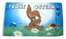 Flagge / Fahne Frohe Ostern Schmetterlinge Hissflagge 90 x 150 cm