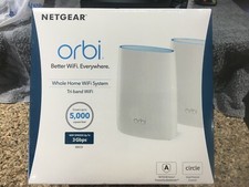 NEW Netgear Orbi AC3000 TriBand Whole Home Mesh WiFi Router System RBK50-100NAS