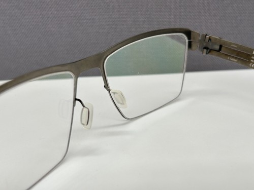 Ic! Berlin Eyeglasses Frames Men Woman Gray Square Large L Francois S. NP:499€ - Picture 9 of 13
