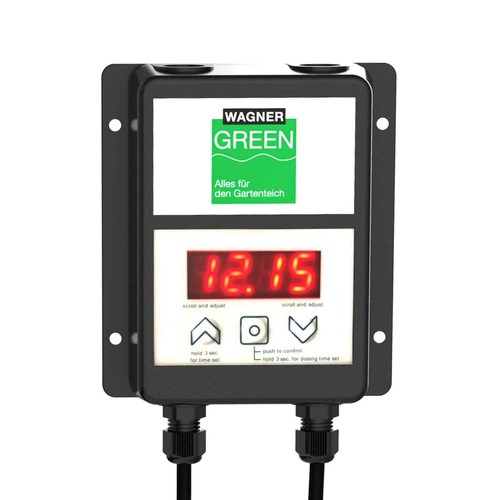 Wagner GREEN Teich Futterautomat Automatic Fishfeeder für 7 Liter Koi Futter - Bild 2 von 3