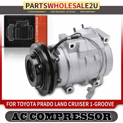 1pc Air Conditioning A/C Compressor with Clutch for Toyota Prado Land Cruiser