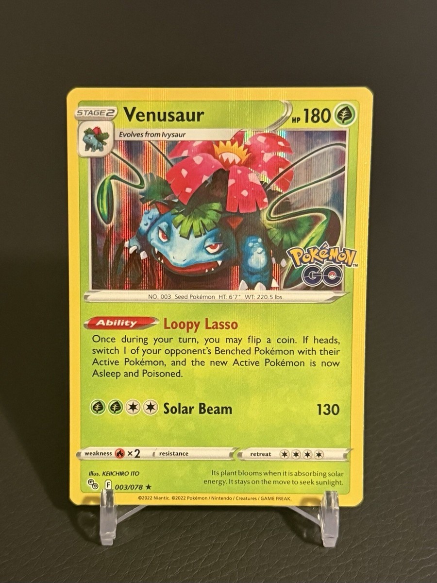 pokemon go venusaur card - Radiant - 004/078 Stage 2 Form Carta Pokémon Go Venusaur 003/078