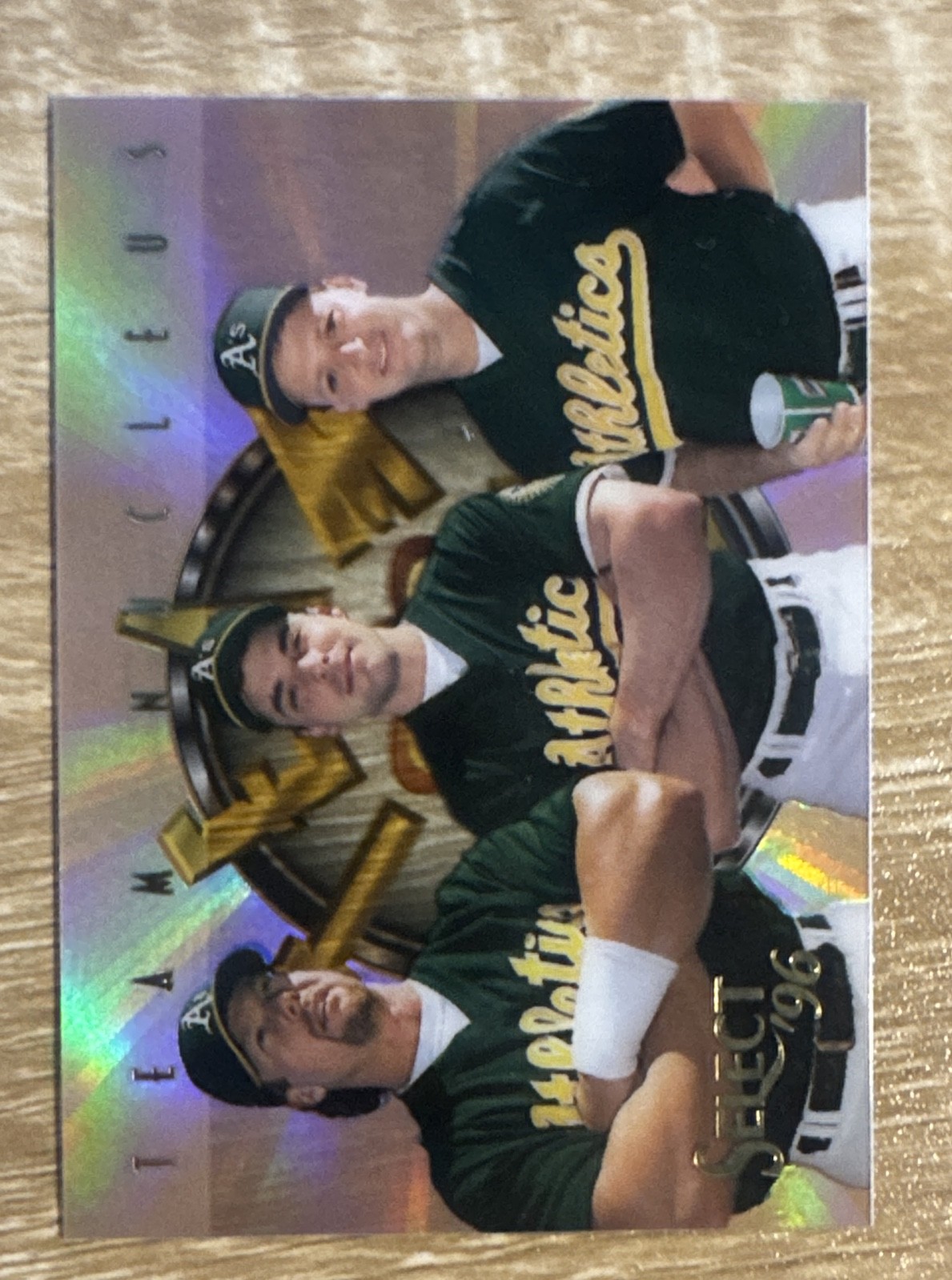 1996 Select - Team Nucleus Mark McGwire, Terry Steinbach, Mike Bordick #5